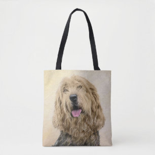 Otterhound Painting - Cute Original Dog Art Tote Bag