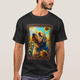 Otterhound Painting Sunflower Flower Mum Women Flo T-Shirt