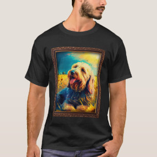 Otterhound Painting Sunflower Flower Mum Women Flo T-Shirt
