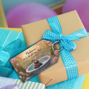Otterly Adorable Baby Shower Magnet  Gift Tags