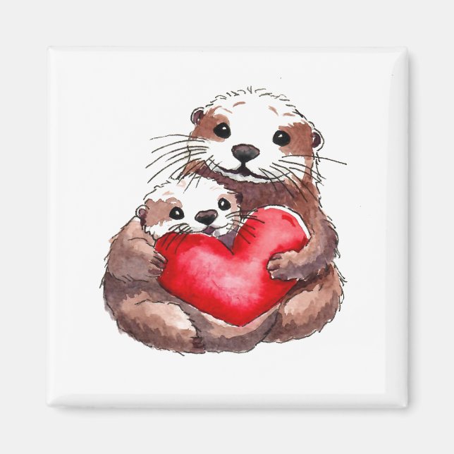 Otterly Adorable Magnet (Front)