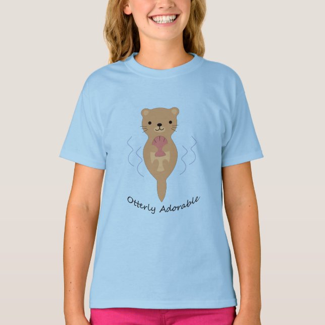 Otterly Adorable Otter T-Shirt (Front)