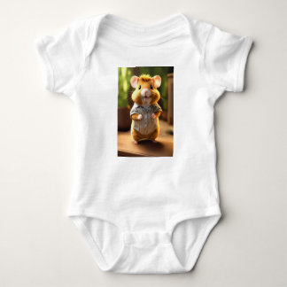 Otterly Adorable: Playful Baby Otter and Shell Kid Baby Bodysuit