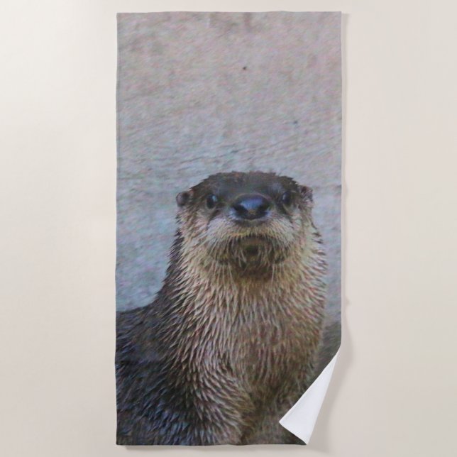Otterly cute beach towel (Front)