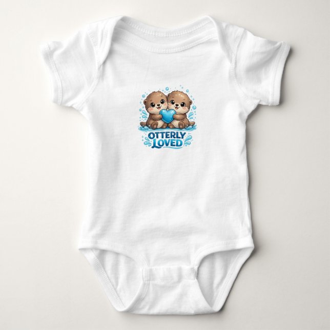 Otterly Loved Baby Bodysuit (Front)