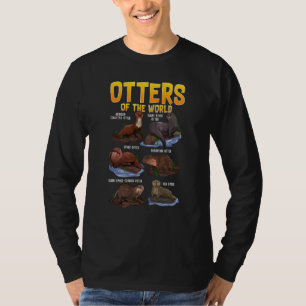 Otters Animal of the World Sea River Otter Educati T-Shirt