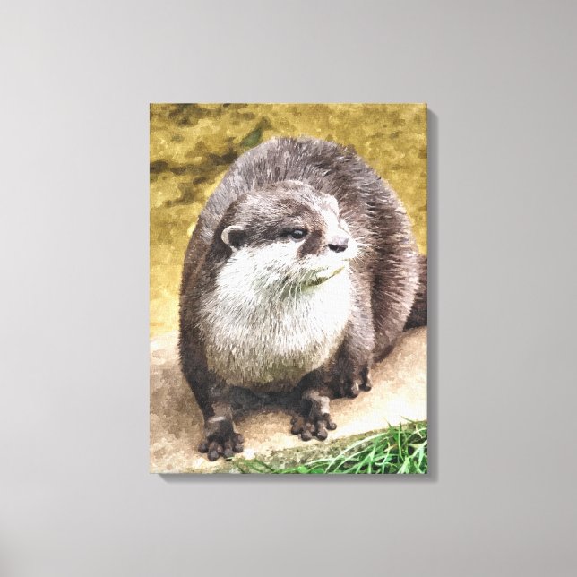 OTTERS CANVAS PRINT (Front)