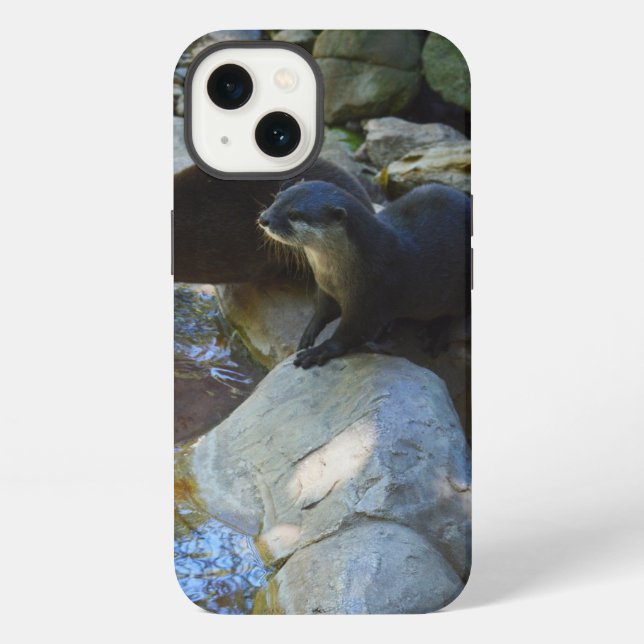 Otters Drinking, iPhone 13 Case (Back)