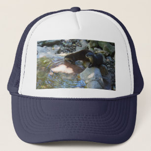 Otters Drinking, Truckers Hat