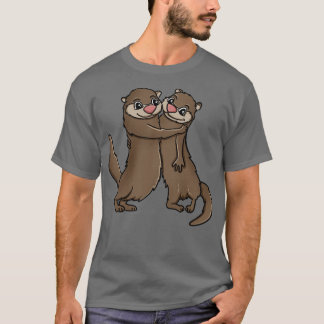 Otters Hugging T-Shirt