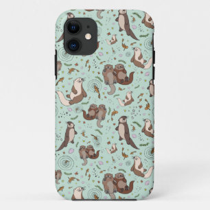 Otters in Blue Case-Mate iPhone Case