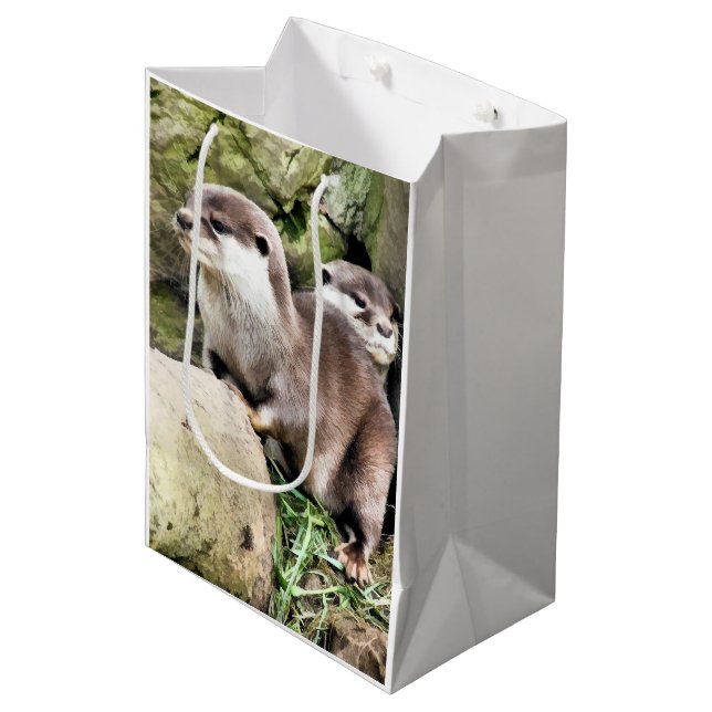 OTTERS MEDIUM GIFT BAG (Front Angled)