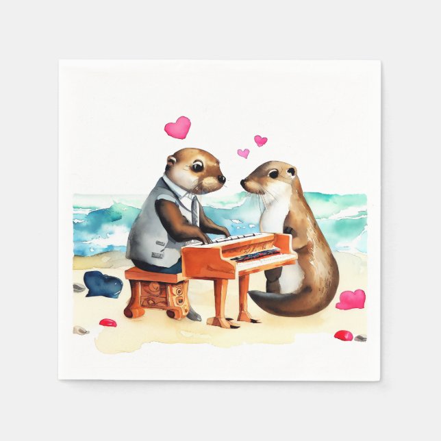 Otters Napkin (Front)