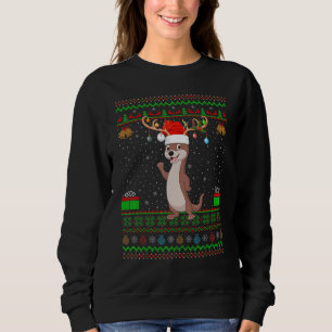 Otters  Santa Matching Ugly Otters Christmas Sweatshirt