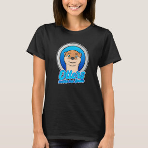 Otters Smile Cute Nature Sea Otters Wilderness   T-Shirt