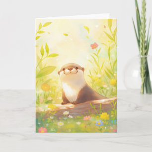 Otter's Springtime Paradise Card
