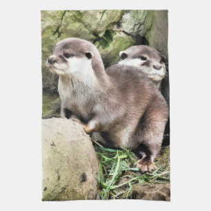 OTTERS TEA TOWEL