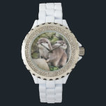 OTTERS WATCH<br><div class="desc">A watercolor design of a pair of very cute little otters.</div>