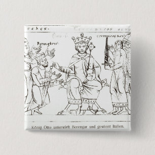 Otto I Submitting to Berenger II 15 Cm Square Badge
