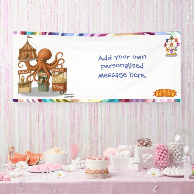 Otto’s circus snack shack banner (Party)
