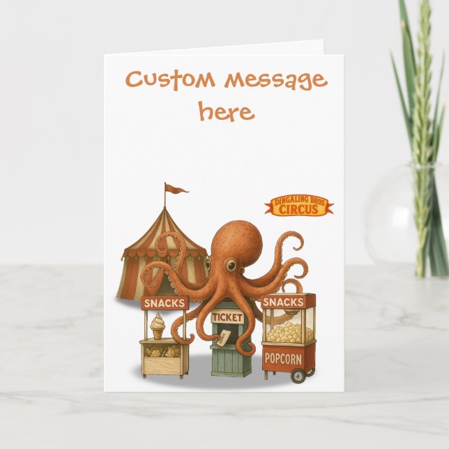 Otto’s circus snack shack card (Front)