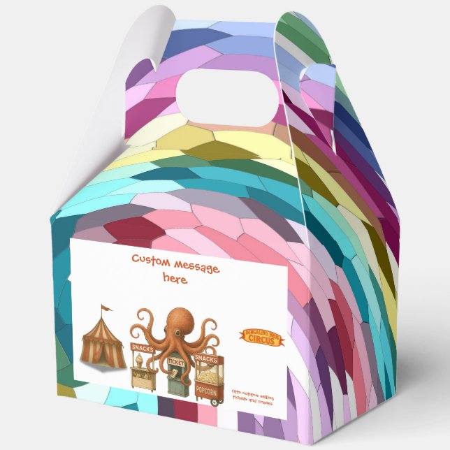 Otto’s circus snack shack favour box (Front)