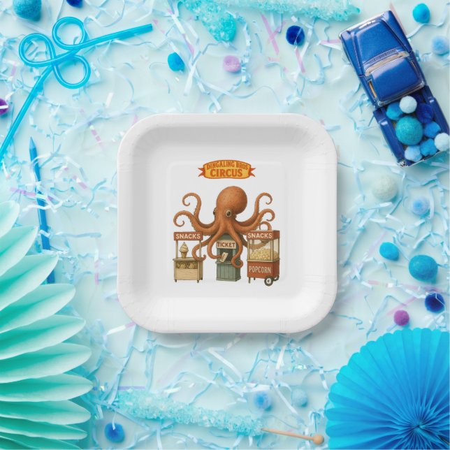 Otto’s circus snack shack paper plate (Party)