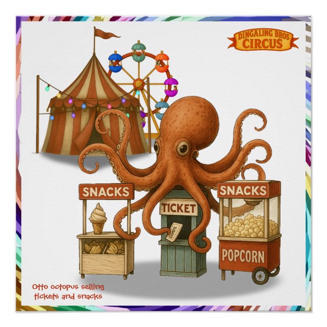 Otto’s circus snack shack poster (Front)