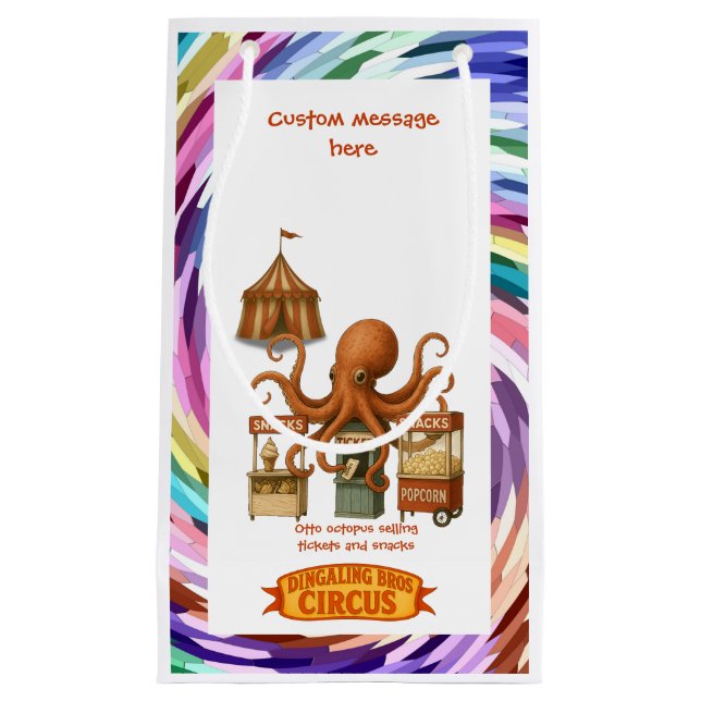 Otto’s circus snack shack small gift bag (Front)