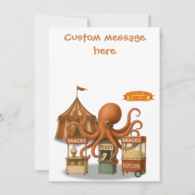 Otto’s circus snack shack thank you card (Front)