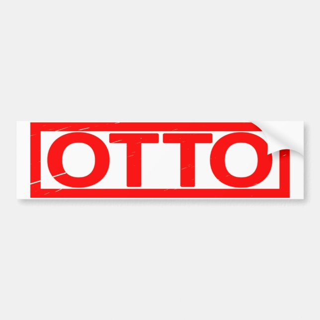 Otto Stamp Bumper Sticker (Front)