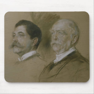 Otto von Bismarck and his Son Herbert Mouse Pad