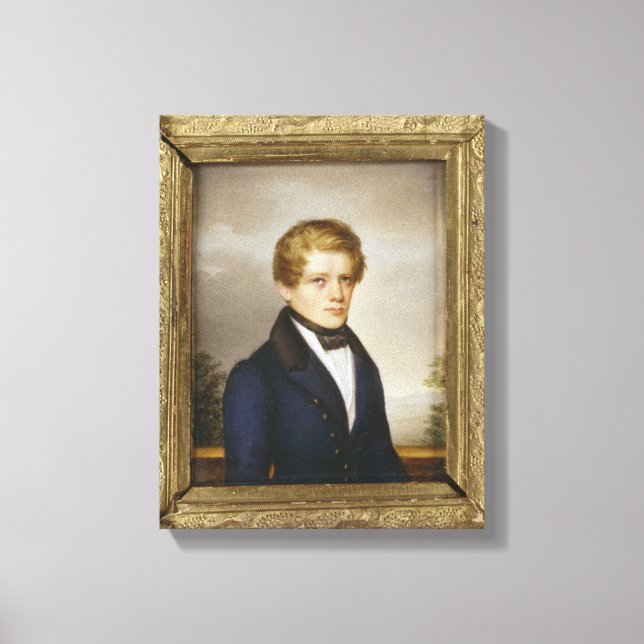 Otto von Bismarck as a Student, 1833 Canvas Print (Front)