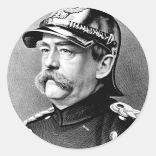 Otto Von Bismarck Classic Round Sticker