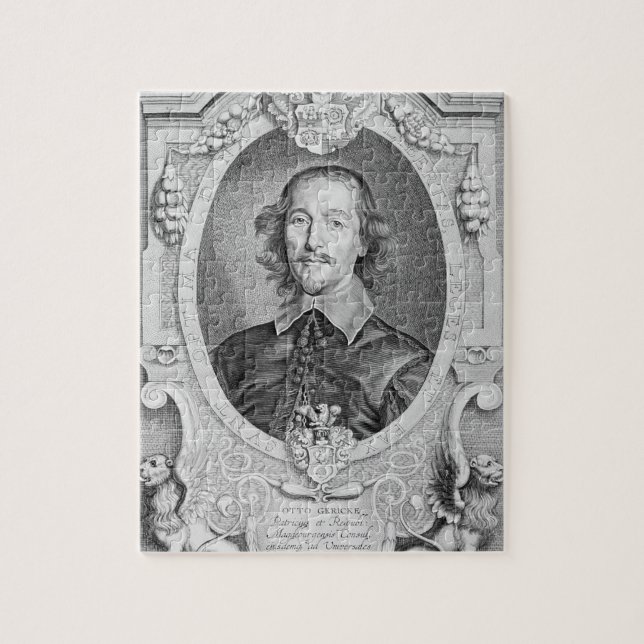 Otto von Guericke (1602-86) from 'Portraits des Ho Jigsaw Puzzle (Vertical)