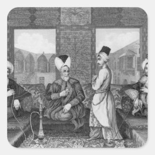 Ottoman Dignitaries Square Sticker