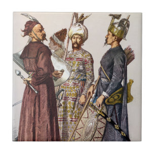 Ottoman Empire Soldiers Ceramic Tile