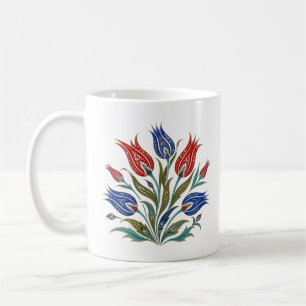 Ottoman Tulip Botanical Art Turkish Floral Coffee Mug