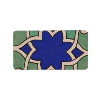 Ottoman Turkey Arabesque Old Tile Label