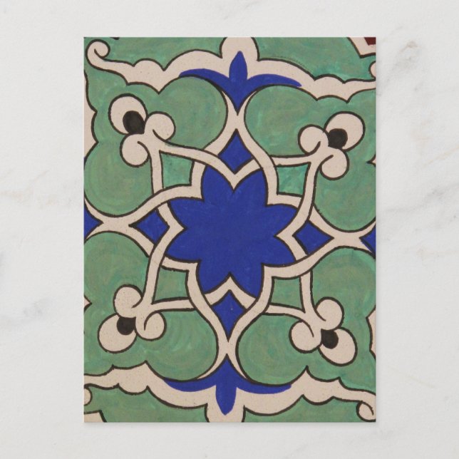 Ottoman Turkey Arabesque Old Tile Postcard (Front)