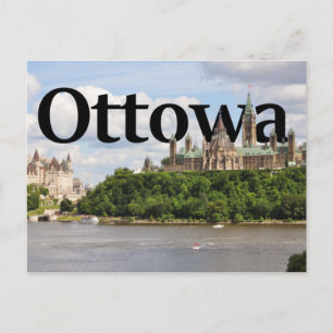 Ottowa, Canada Skyline with Ottowa in the Sky 2 Postcard