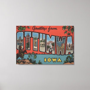 Ottumwa, IowaLarge Letter ScenesOttumwa, IA Canvas Print
