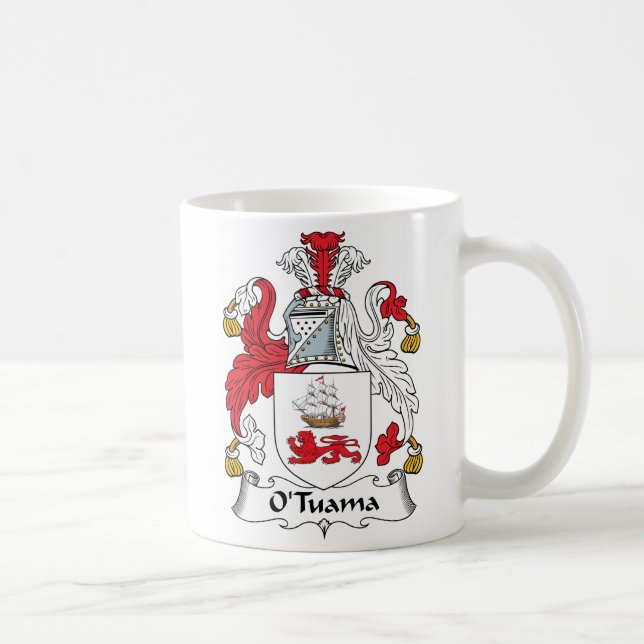 O'Tuama Family Crest Coffee Mug (Right)