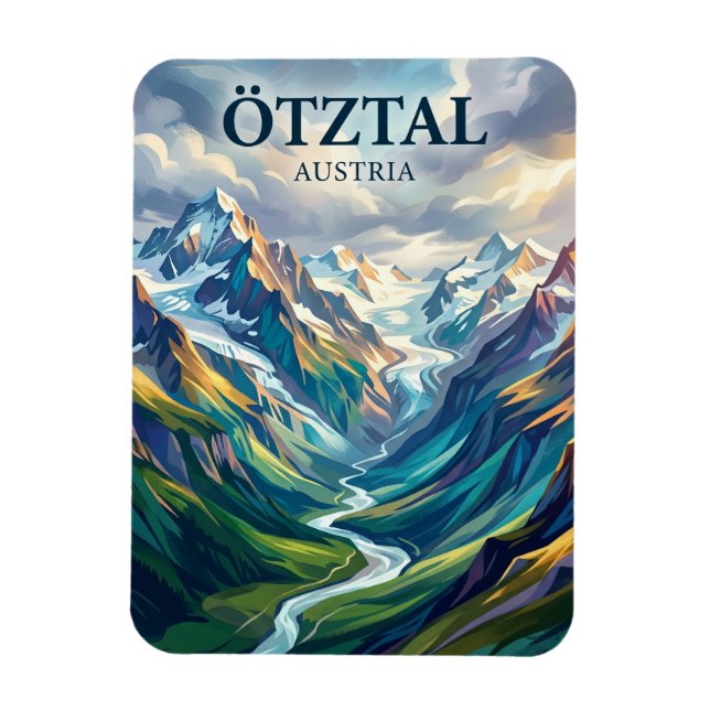 Ötztal Austria Magnet (Vertical)