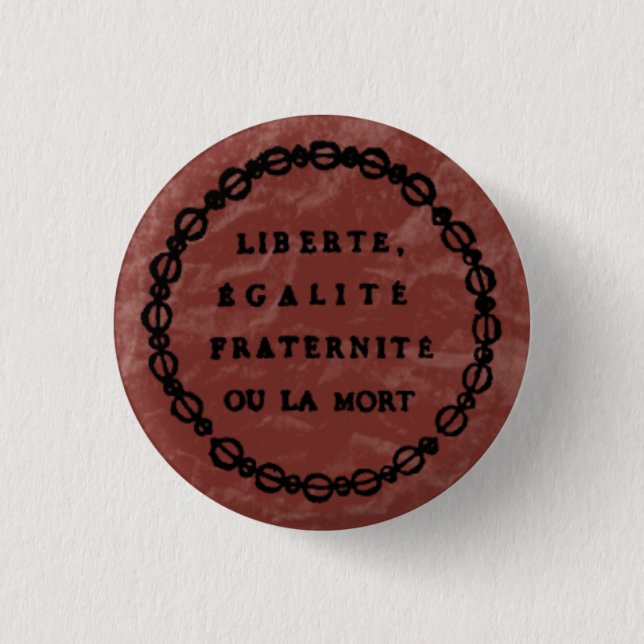 ou la mort 3 cm round badge (Front)