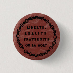 ou la mort 3 cm round badge