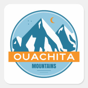 Ouachita Mountains Arkansas Oklahoma Square Sticker