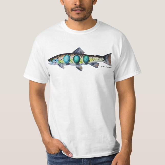 Ouananiche Salmon;  T-Shirt (Front)