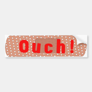 Ouch! Bandage Bumpersticker Bumper Sticker