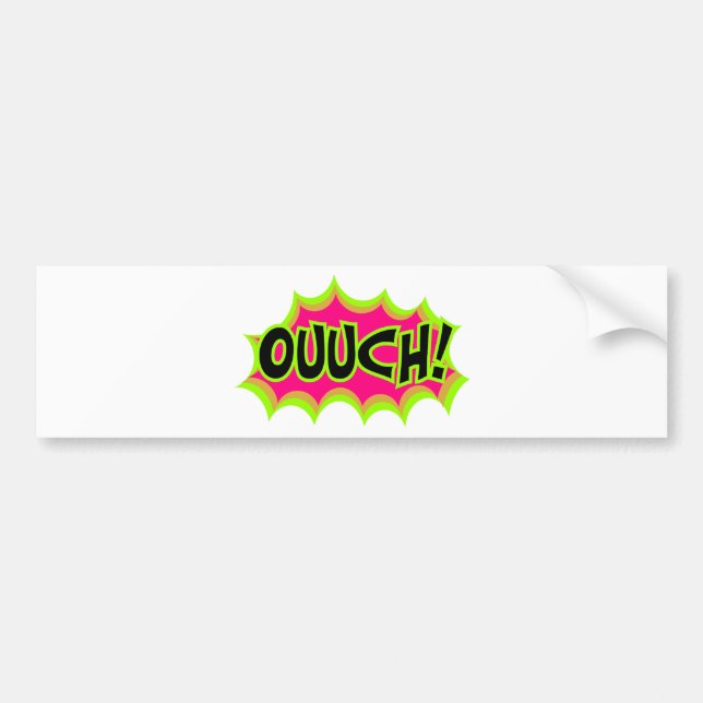 Ouch! Bumper Sticker (Front)